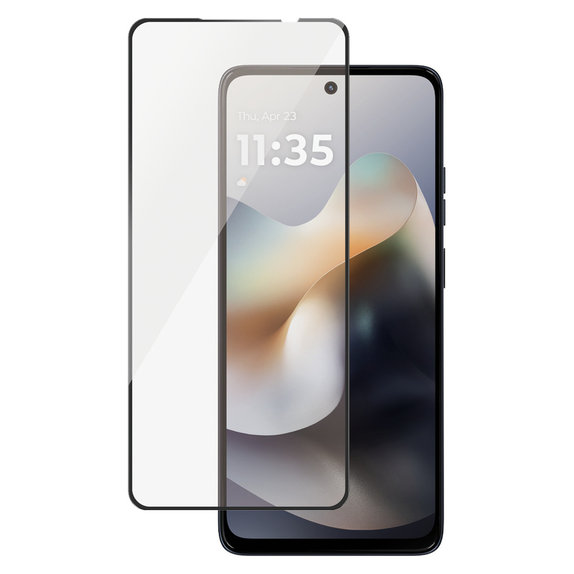 Σκληρυμένο γυαλί UWF για Motorola Moto G57 Power 5G, Μαύρο, SAFE by PanzerGlass