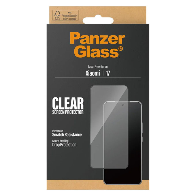 Σκληρυμένο γυαλί UWF για Xiaomi 17, Μαύρο, PanzerGlass