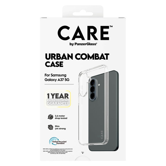 Θήκη Urban Combat για Samsung Galaxy A37, Διάφανο, PanzerGlass