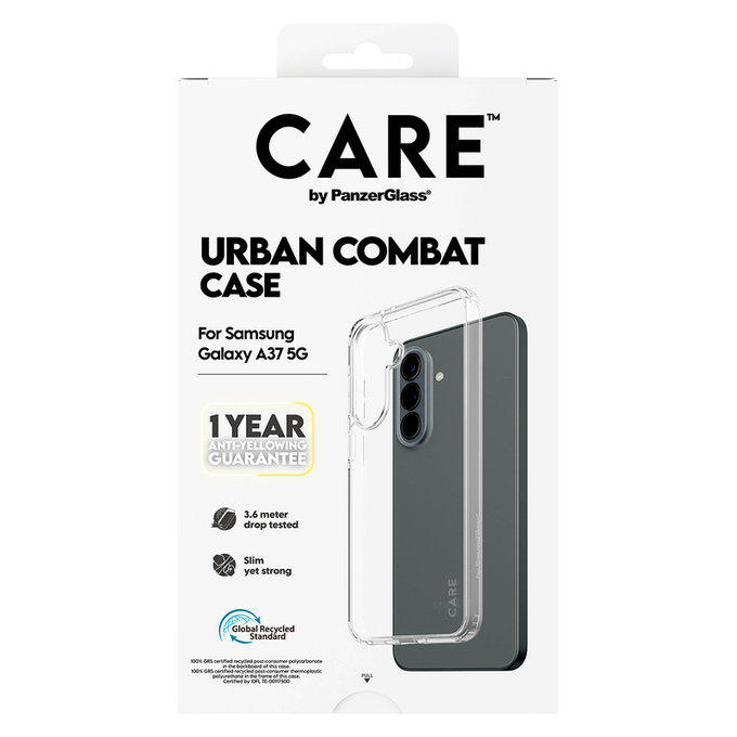 Θήκη Urban Combat για Samsung Galaxy A37, Διάφανο, PanzerGlass