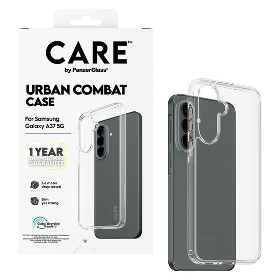 Θήκη Urban Combat για Samsung Galaxy A37, Διάφανο, PanzerGlass