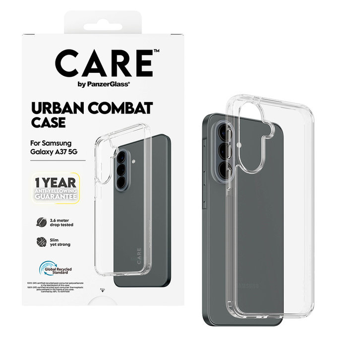 Θήκη Urban Combat για Samsung Galaxy A37, Διάφανο, PanzerGlass