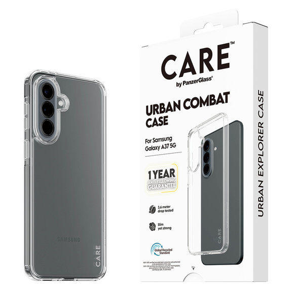 Θήκη Urban Combat για Samsung Galaxy A37, Διάφανο, PanzerGlass