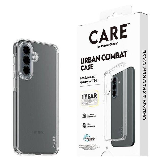 Θήκη Urban Combat για Samsung Galaxy A37, Διάφανο, PanzerGlass