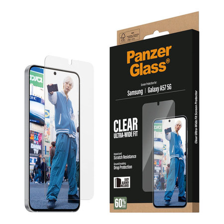 Σκληρυμένο γυαλί UWF με εφαρμογέα για Samsung Galaxy A57, διάφανο, clear, PanzerGlass