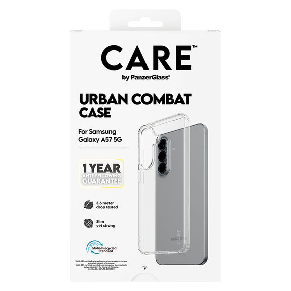 Θήκη Urban Combat για Samsung Galaxy A57, Διάφανο, PanzerGlass