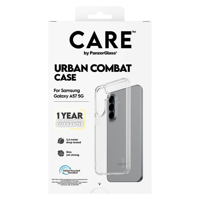 Θήκη Urban Combat για Samsung Galaxy A57, Διάφανο, PanzerGlass