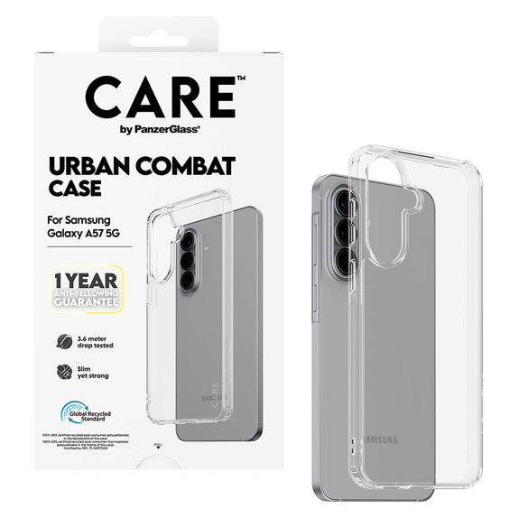 Θήκη Urban Combat για Samsung Galaxy A57, Διάφανο, PanzerGlass