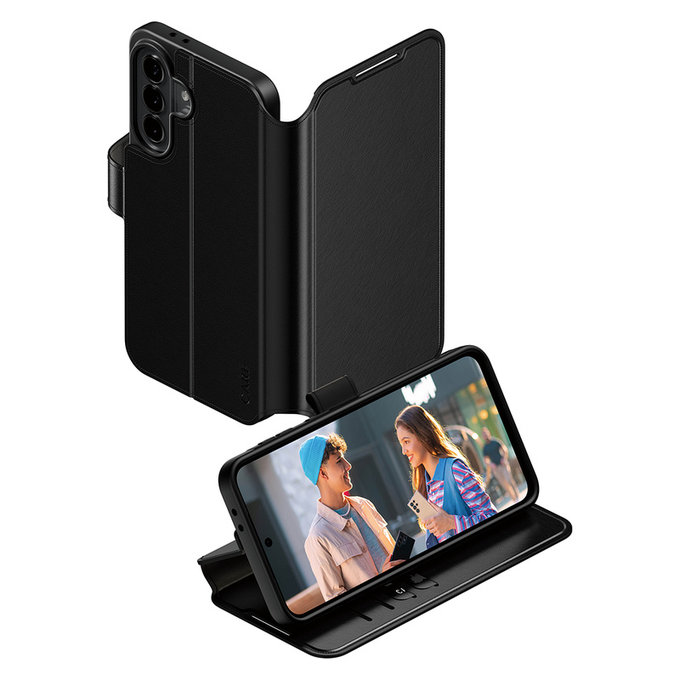 Θήκη Wallet Kickstand για Samsung Galaxy A37, Μαύρο, PanzerGlass