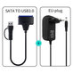 Αντάπτορας USB 3.0 / USB-C σε SATA για HDD/SSD 2.5" και 3.5", με τροφοδοτικό