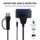 Αντάπτορας USB 3.0 / USB-C σε SATA για HDD/SSD 2.5" και 3.5", με τροφοδοτικό