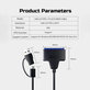 Αντάπτορας USB 3.0 / USB-C σε SATA για HDD/SSD 2.5" και 3.5", με τροφοδοτικό