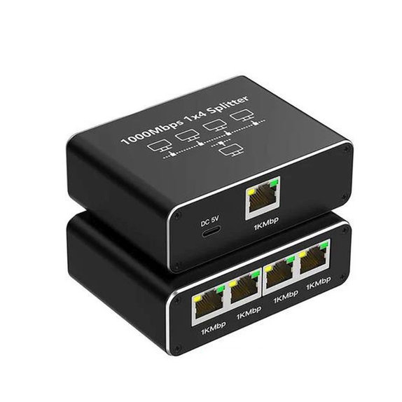 Gigabit Ethernet switch 4 θυρών, RJ45, 1000 Mbps