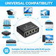 Gigabit Ethernet switch 4 θυρών, RJ45, 1000 Mbps