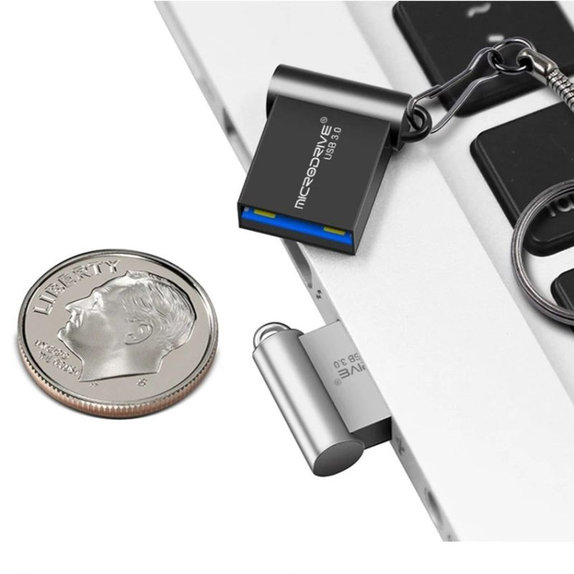 Μεταλλικό USB flash drive 64 GB, USB 3.0, ασημί