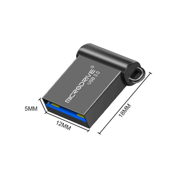 Μεταλλικό USB flash drive 64 GB, USB 3.0, ασημί
