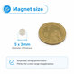 Κυλινδρικός μαγνήτης νεοδυμίου N35, 5 x 3mm, 200 τεμ.