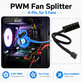 PWM hub ανεμιστήρων, 4-pin, 5 θυρών