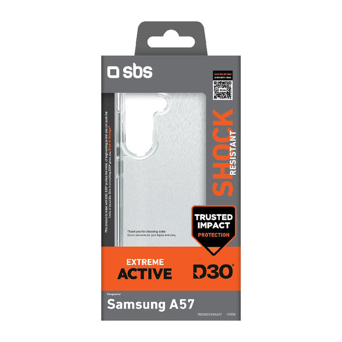 Θήκη Extreme Active D3O για Samsung Galaxy A57, Μαύρο, Black, SBS