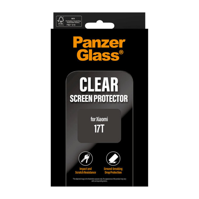 Σκληρυμένο γυαλί UWF για Xiaomi 17T, Μαύρο, PanzerGlass