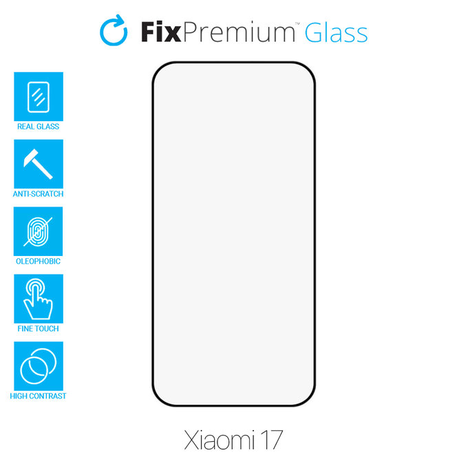 Προστατευτικό Γυαλί FullCover για Xiaomi 17, FixPremium