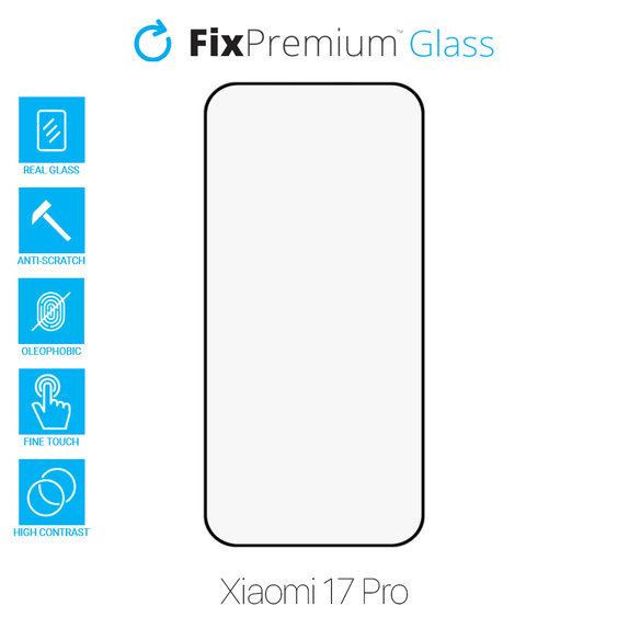 Προστατευτικό Γυαλί FullCover για Xiaomi 17 Pro, FixPremium