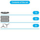 Σετ ανταλλακτικών για Xiaomi Mi Robot Vacuum Mop (Mijia 1C), 2 (Mijia 2C) 2 Pro+ (Mijia 1T) (1x Κύρια βούρτσα, 2x Φίλτρο, 2x Πλαϊνή Βούρτσα)