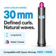 Μακρύ εξάρτημα για μπούκλες για Dyson Airwrap HS01, HS05, 30 mm, Nickel / Fuchsia