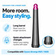 Μακρύ εξάρτημα για μπούκλες για Dyson Airwrap HS01, HS05, 20 mm, Nickel / Fuchsia