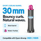 Κοντό εξάρτημα για μπούκλες για Dyson Airwrap HS01, HS05, 30 mm, Nickel / Fuchsia