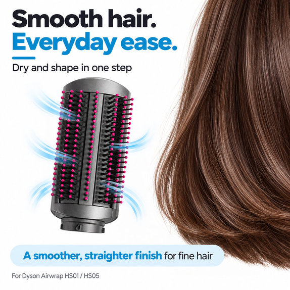 Μαλακή βούρτσα λείανσης για Dyson Airwrap HS01, HS05, Iron / Fuchsia