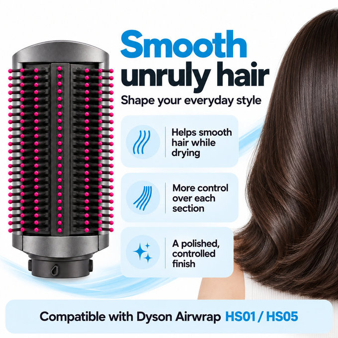 Σκληρή βούρτσα λείανσης για Dyson Airwrap HS01, HS05, Iron / Fuchsia