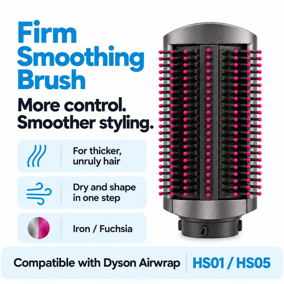 Σκληρή βούρτσα λείανσης για Dyson Airwrap HS01, HS05, Iron / Fuchsia
