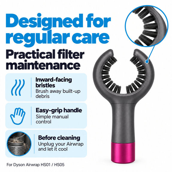 Βούρτσα καθαρισμού φίλτρου για Dyson Airwrap HS01, HS05