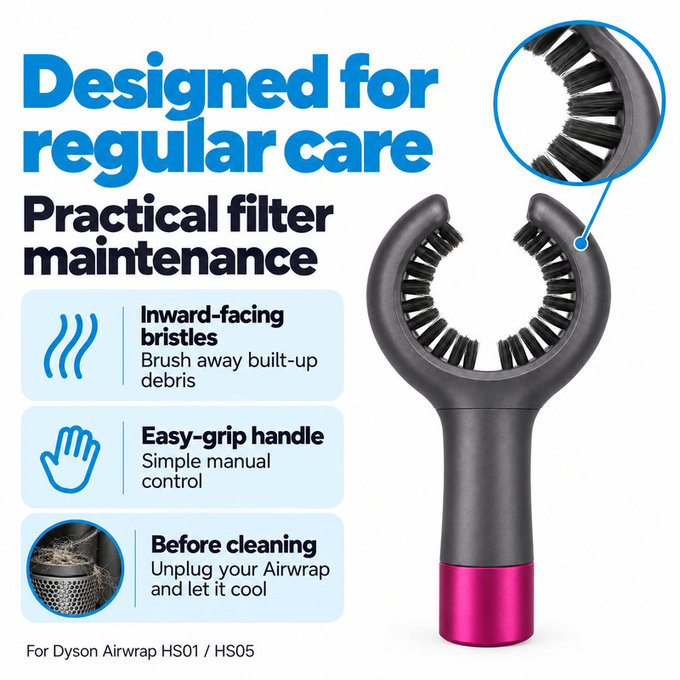 Βούρτσα καθαρισμού φίλτρου για Dyson Airwrap HS01, HS05