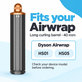 Μακρύ εξάρτημα για μπούκλες για Dyson Airwrap HS01, HS05, 40 mm, Nickel / Copper