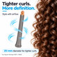 Μακρύ εξάρτημα για μπούκλες για Dyson Airwrap HS01, HS05, 20 mm, Nickel / Copper