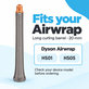Μακρύ εξάρτημα για μπούκλες για Dyson Airwrap HS01, HS05, 20 mm, Nickel / Copper