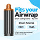 Κοντό εξάρτημα για μπούκλες για Dyson Airwrap HS01, HS05, 40 mm, Nickel / Copper