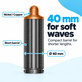 Κοντό εξάρτημα για μπούκλες για Dyson Airwrap HS01, HS05, 40 mm, Nickel / Copper
