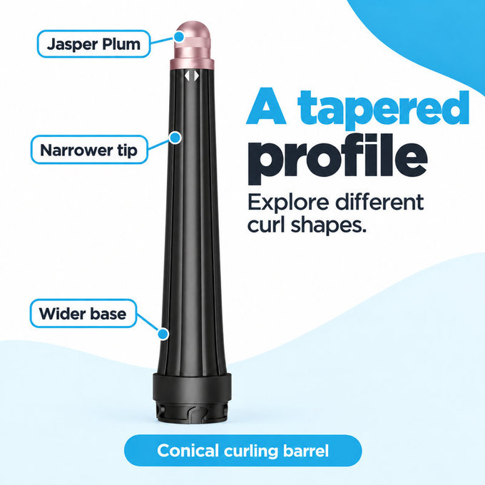 Κωνικό εξάρτημα για μπούκλες για Dyson Airwrap HS05, Jasper Plum