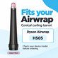 Κωνικό εξάρτημα για μπούκλες για Dyson Airwrap HS05, Jasper Plum