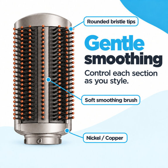 Μαλακή βούρτσα λείανσης για Dyson Airwrap HS01, HS05, Nickel / Copper