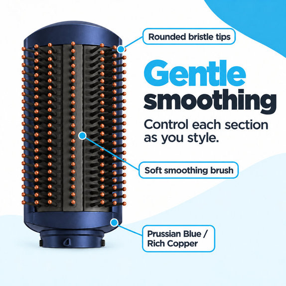 Μαλακή βούρτσα λείανσης για Dyson Airwrap HS01, HS05, Prussian Blue / Rich Copper