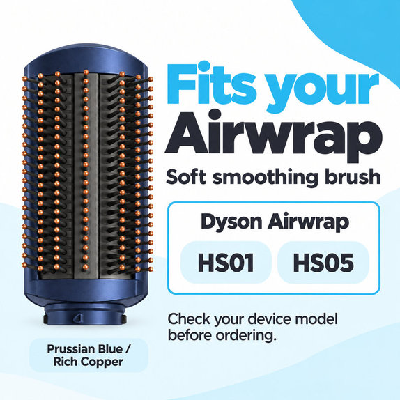 Μαλακή βούρτσα λείανσης για Dyson Airwrap HS01, HS05, Prussian Blue / Rich Copper