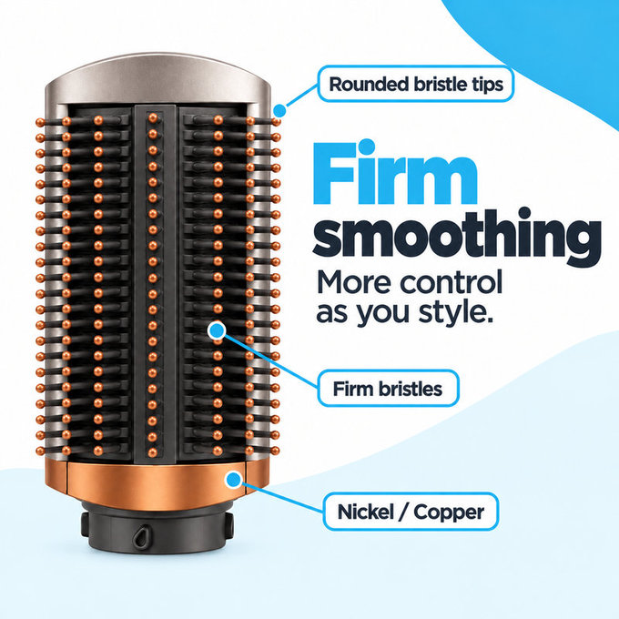 Σκληρή βούρτσα λείανσης για Dyson Airwrap HS01, HS05, Nickel / Copper