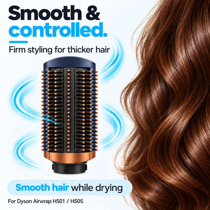 Σκληρή βούρτσα λείανσης για Dyson Airwrap HS01, HS05, Prussian Blue / Rich Copper