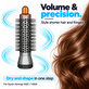 Μικρή στρογγυλή βούρτσα όγκου για Dyson Airwrap HS01, HS05, Nickel / Copper