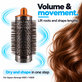 Μεσαία στρογγυλή βούρτσα όγκου για Dyson Airwrap HS01, HS05, Nickel / Copper