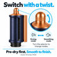 Εξάρτημα Coanda για λείανση και στέγνωμα για Dyson Airwrap HS05, Prussian Blue / Rich Copper